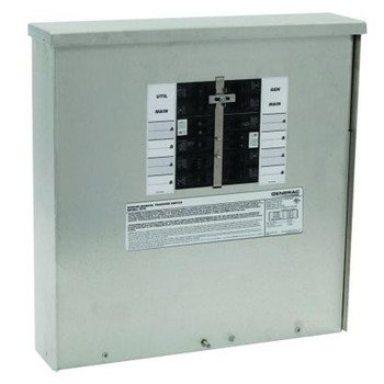 Generac 6379 30-Amp 10-16 Circuit Manual Transfer Switch for 7,500 Watt